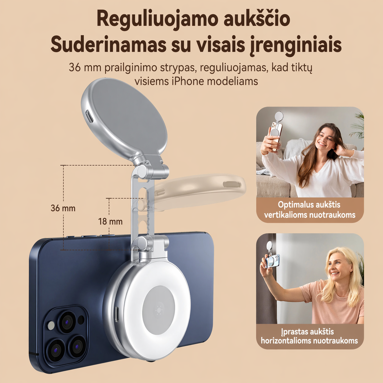 Iluminación magnética de teléfono inteligente TELESIN: ¡el secreto de la calidad de sus tomas!