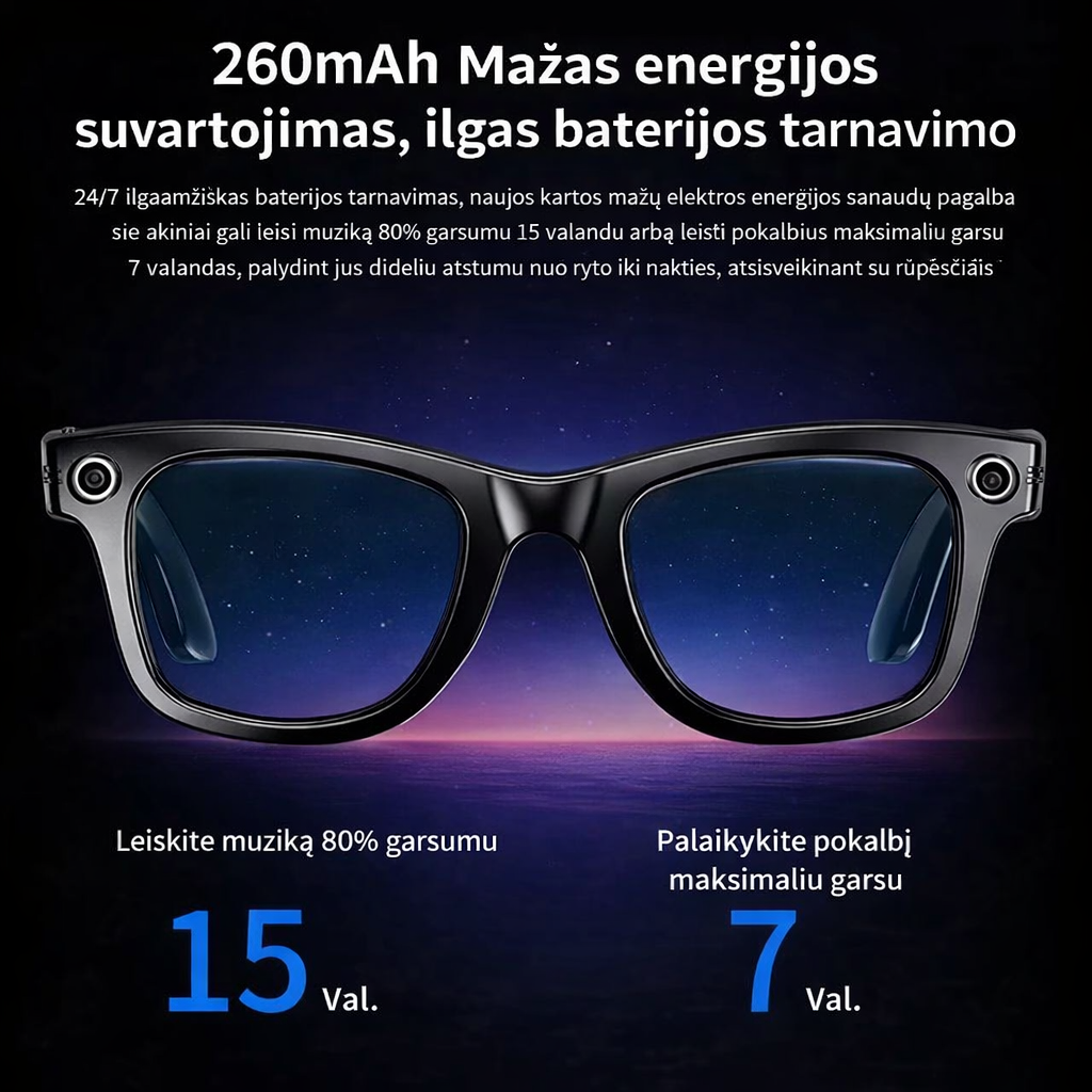 Gafas de grabación de vídeo con IA