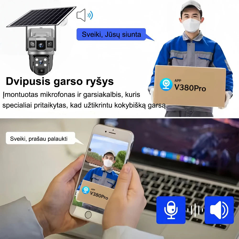Cámara Wifi inalámbrica con alarma