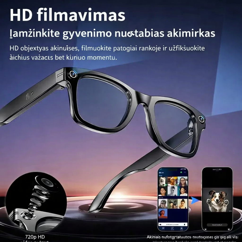 Gafas de grabación de vídeo con IA