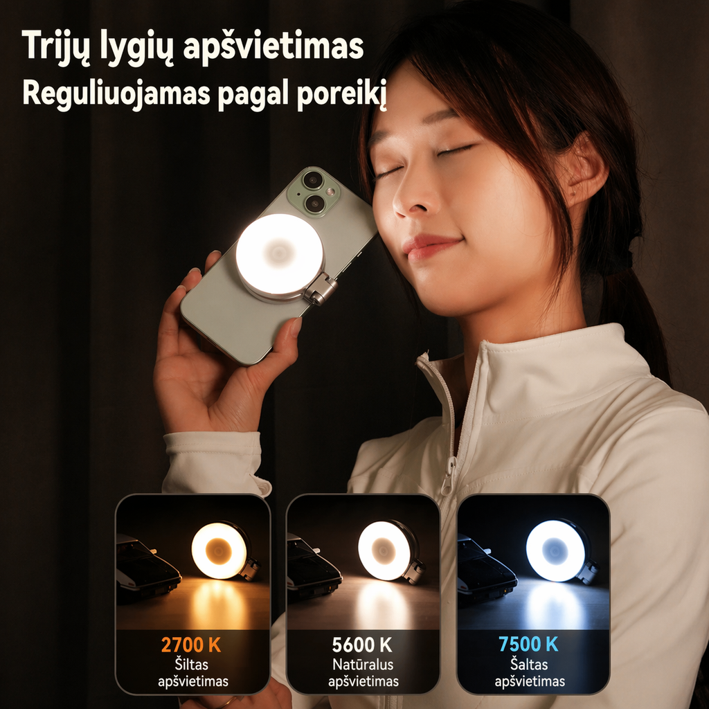 Iluminación magnética de teléfono inteligente TELESIN: ¡el secreto de la calidad de sus tomas!