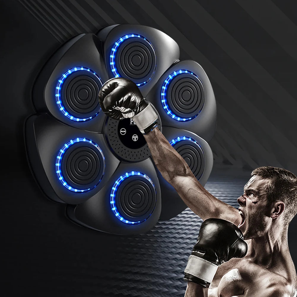 Muro de boxeo musical: un entrenamiento que se convierte en juego